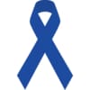 Blue awareness ribbon