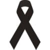 Black awareness ribbon