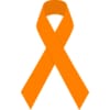 Orange awareness ribbon