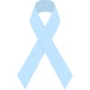 Light blue awareness ribbon