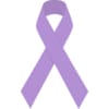 Violet awareness ribbon