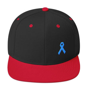 Prostate Cancer Awareness Flat Brim FACT Blue – Hat with Ribbo goods Snapback Light